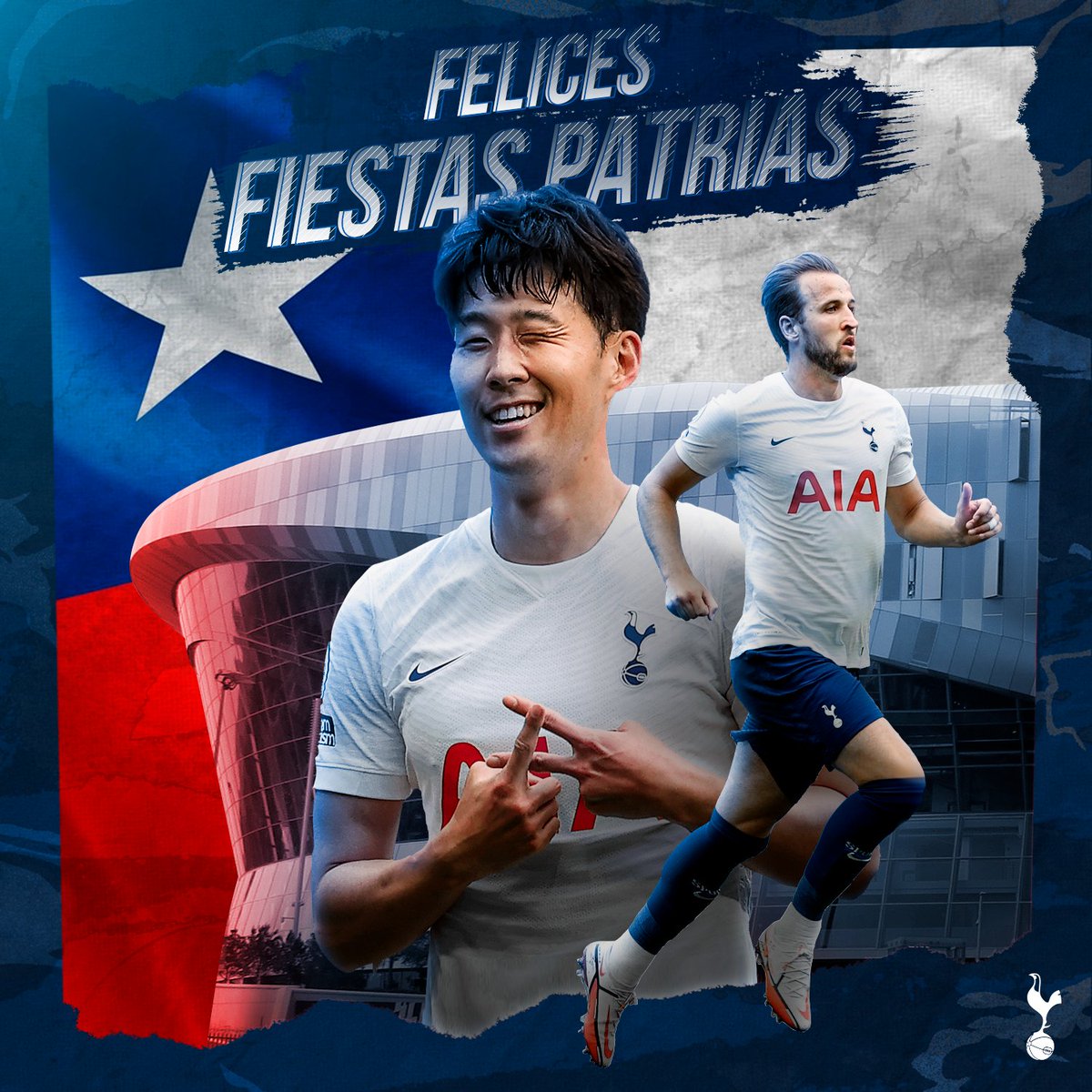 Spurs_ES's tweet photo. Nuestro saludo para Chile 🇨🇱😍 ¡Felices Fiestas Patrias! 🤍 https://t.co/U4SSbmahsw