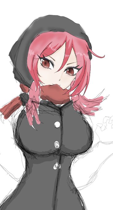 この間描いたりくちゃんラフ絵を再度描き直してみた……。疲れた……今夜はここまでにしよっか…。おやすみなさい〜……zzz#絵描きさんと繋がりたい #イラスト練習中#ケムリクサ 