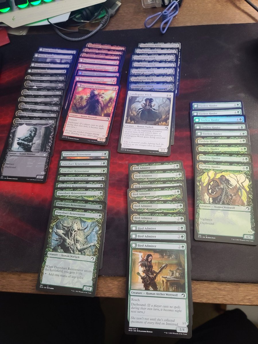 AndrewJohnLe's tweet photo. Hey @Wizards @wizards_magic, I need some answers. This is from 1 Pre-Release kit and 1 set booster box. #MTGMID #MTGMidnight https://t.co/C8kQbdo3EX