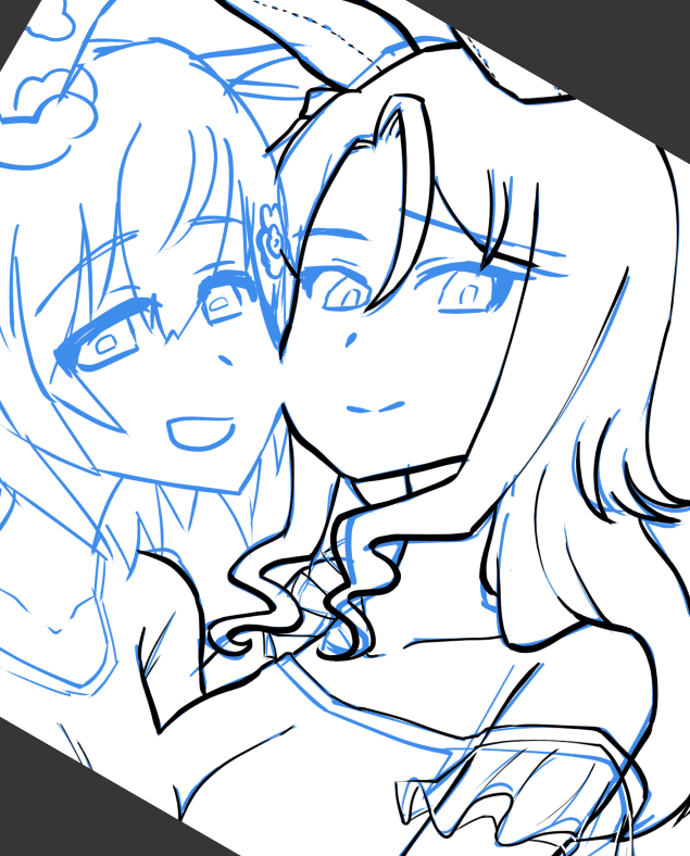 どの線をペン入れしていいかわからなすぎてキレてる 誰だよこれ描いたの おビールのイラスト