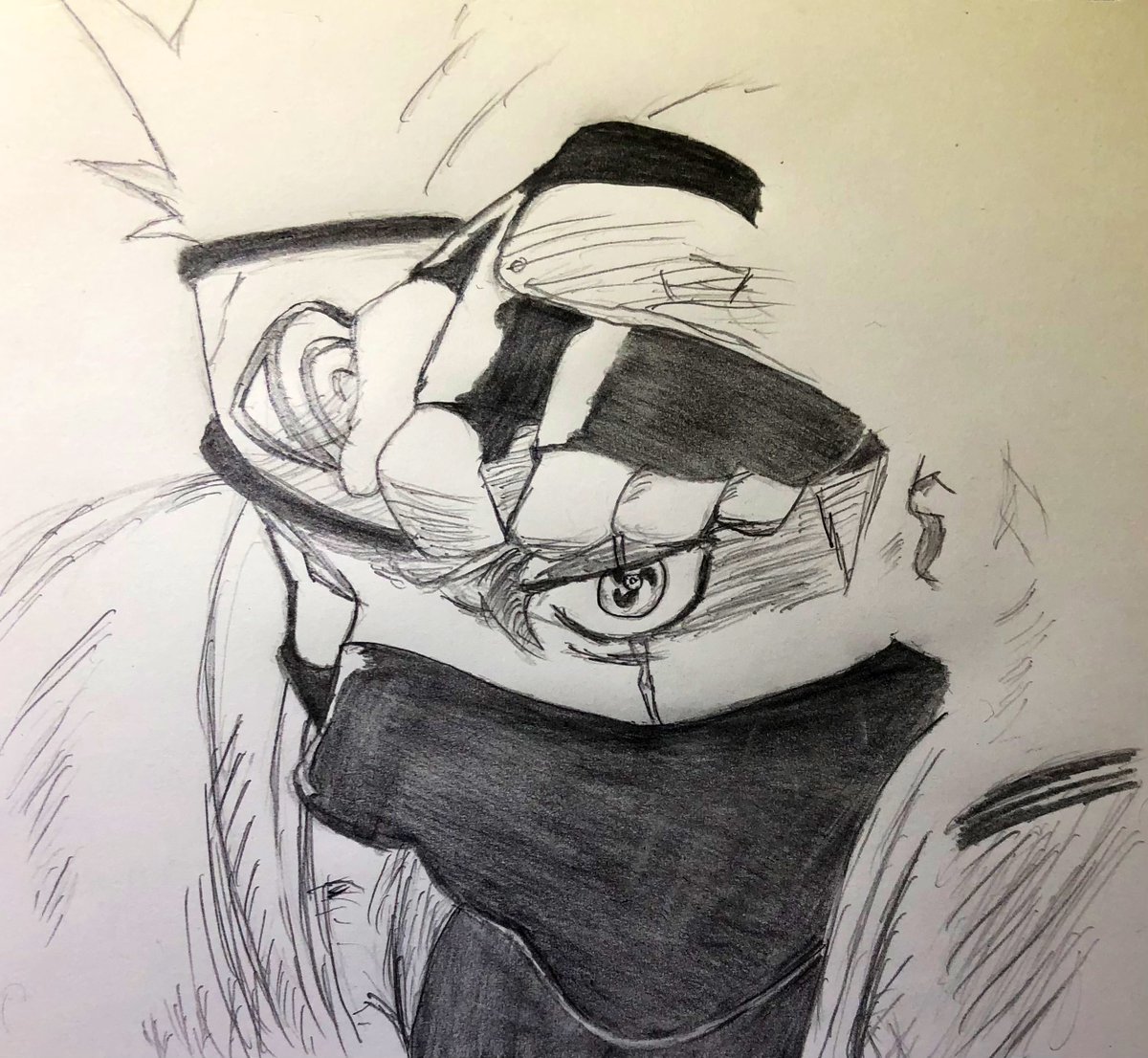 描いてみた カカシ先生をシャーペンで描いてみました 模写イラスト シャーペン はたけカカシ Naruto 絵描きさんと繋がりたい ツイレポ