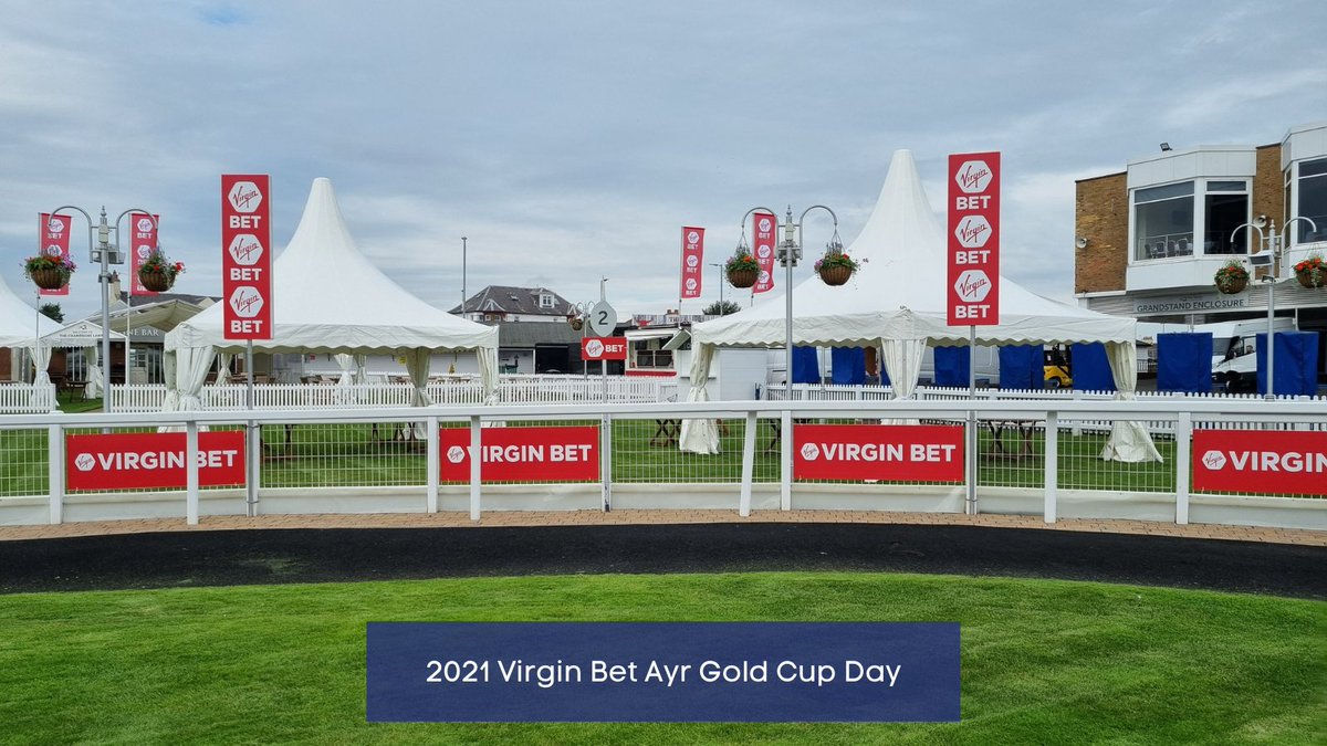 RTApublicity's tweet photo. The big day has come – the 2021 Virgin Bet Ayr Gold Cup Day will finally take place today, Saturday 18th 🎉

Follow @ayrracecourse for the latest updates from Scotland's Premier Racecourse 🏆 https://t.co/gyIZa2Z4eJ