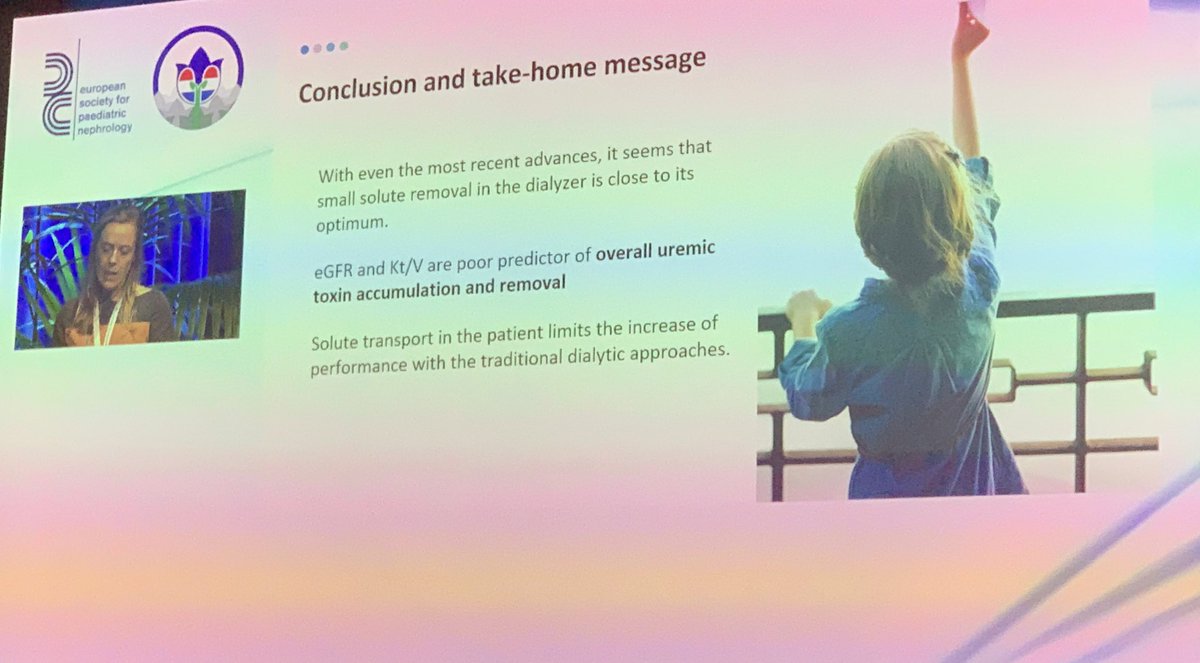 It seems that small solute removal in the dialyzer is close to its optimum. - Evelien Snauwaert #espn2021