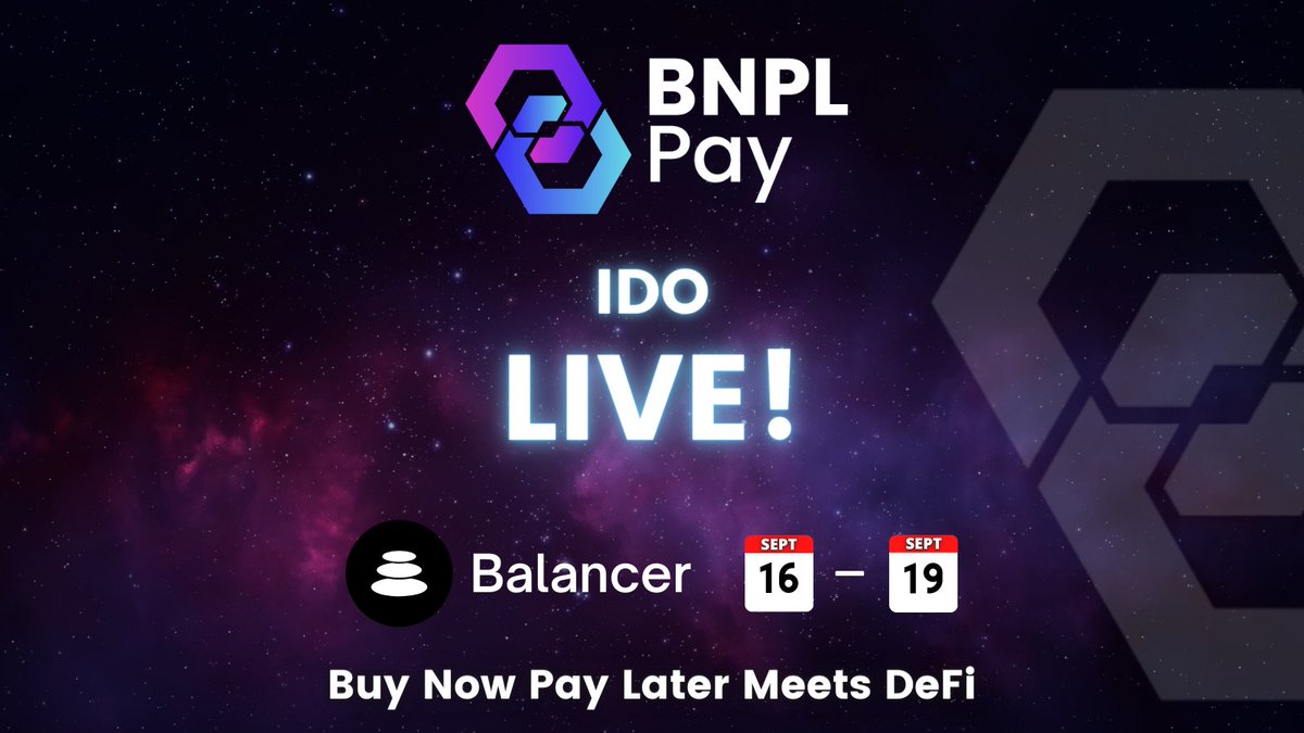 🤔Why not have a look at our Whitepaper?

It will help you to understand how <a href="/bnplpay/">BNPL Pay</a> are changing the face of #DeFi lending🔥

🧾bnplpay.io/file/BNPL%20Pa…

📢𝐎𝐮𝐫 #IDO 𝐈𝐬 𝐋𝐈𝐕𝐄 𝐍𝐎𝐖! 
✅Join here🔗BNPLPay.io
📰medium.com/bnplpay/a-guid…

$ETH $BAL $XRUNE $RUNE