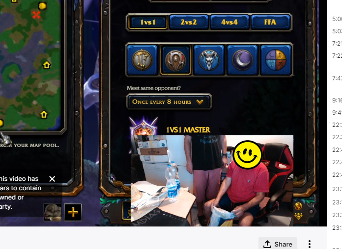 Dont you hate it when, even after you become a selfproclaimed, successful internet trader and number one FS user in the world you still cant buy yourself free from your father entering your stream to start cleaning up your messy desk while you watch. Taken from Razzormans twitch.