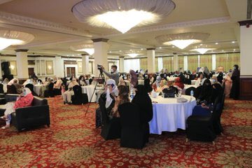 KarachiJamaat's tweet photo. #JIWomenHijabConf_Khi is going on right now with a tagline "Hijab; Beyond Atties &amp; Forms" at PC Hotel. Prominent profiles from various circles alongwith @JamaatWomen leadership is also present there. https://t.co/tYkkrGcv8D