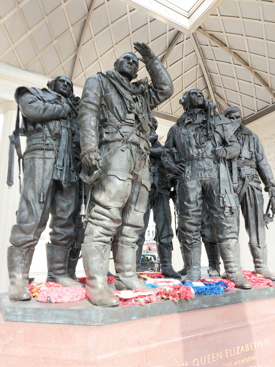 BattleTours's tweet photo. Bomber Command Memorial Green Park. There today thinking of my Uncle Jim. Fl Lt James Cocks DFC Who survived two tours. #ww2 #RAF https://t.co/eCv9HtnUiO
