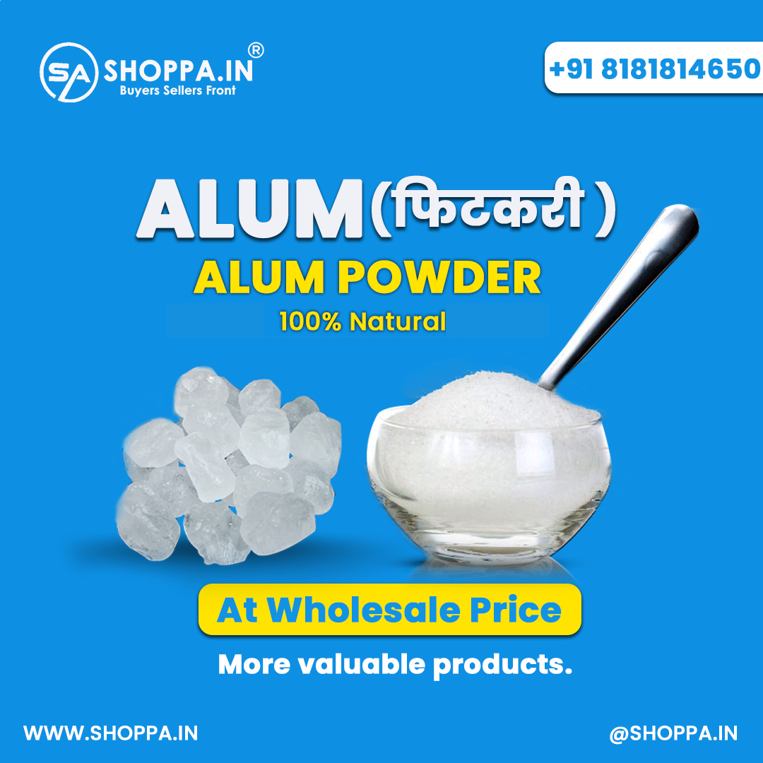 Trader_Exporter's tweet photo. #Alum (फिटकिरी) available in #wholesale at very affordable #price.
Visit: @in_shoppa
#b2bmarketing #B2B #b2bportal_in_india #marketing #marketplace #digitalbusiness #wholesalers #wholesaleprice #b2bsales #B2Becommerce #b2bmarketplace #sale #alumpowder #aftershave #shavingproduct https://t.co/xF6eBjFO9o