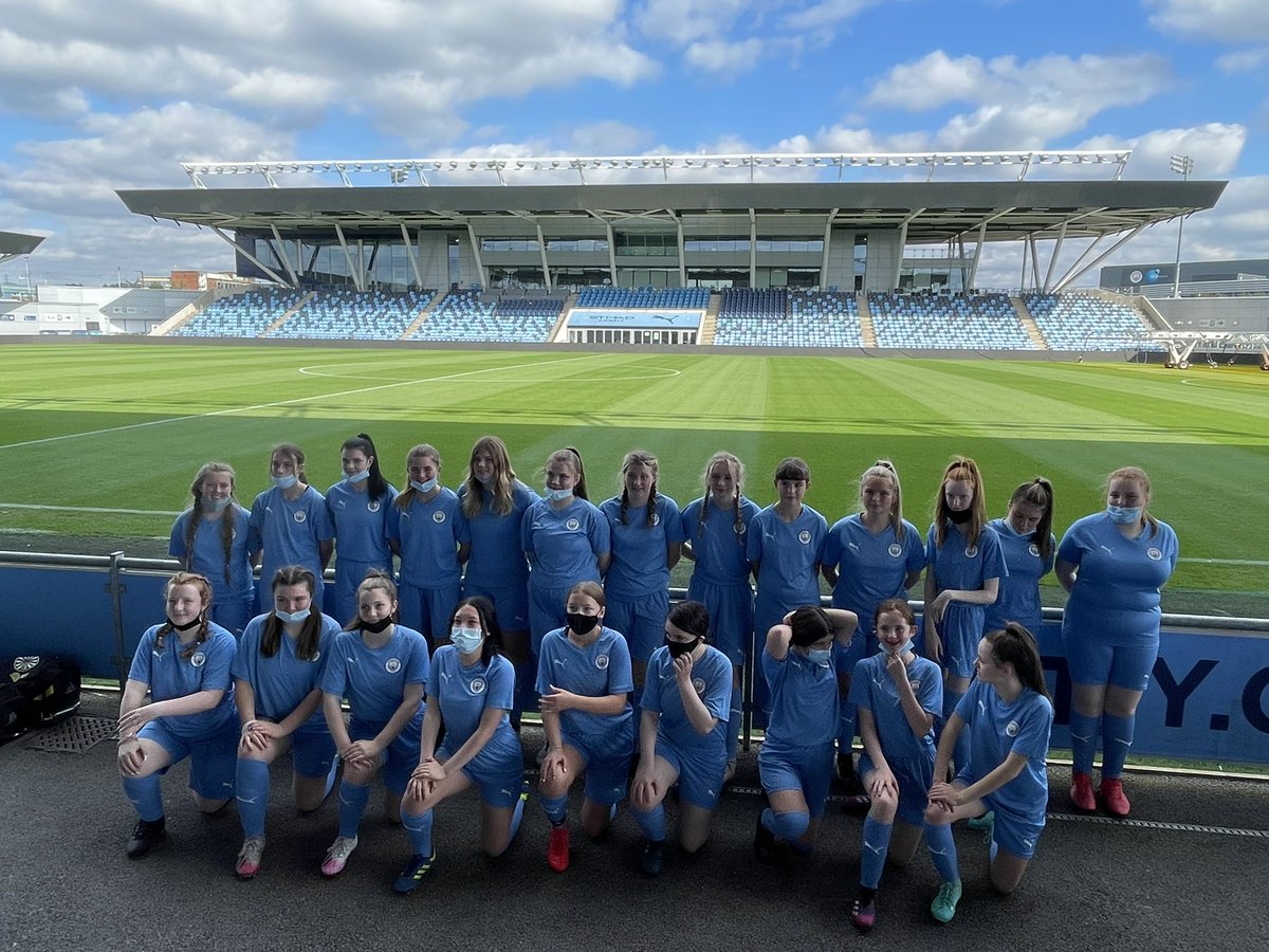 U15 Girls down in Manchester for an unforgettable weekend hosted by inspiresport . Etihad facilities exceptional but not quite the Jim Glennie Park 😉

For one weekend only ‘Mon the Stoney City Quines <a href="/Jedinspiresport/">Jed</a> <a href="/syfcgirls/">Stonehaven Youth FC Girls</a> <a href="/ScotFANorth/">North</a> 

💙⚽️🤍⚽️💛⚽️🖤⚽️💛⚽️🤍⚽️💙