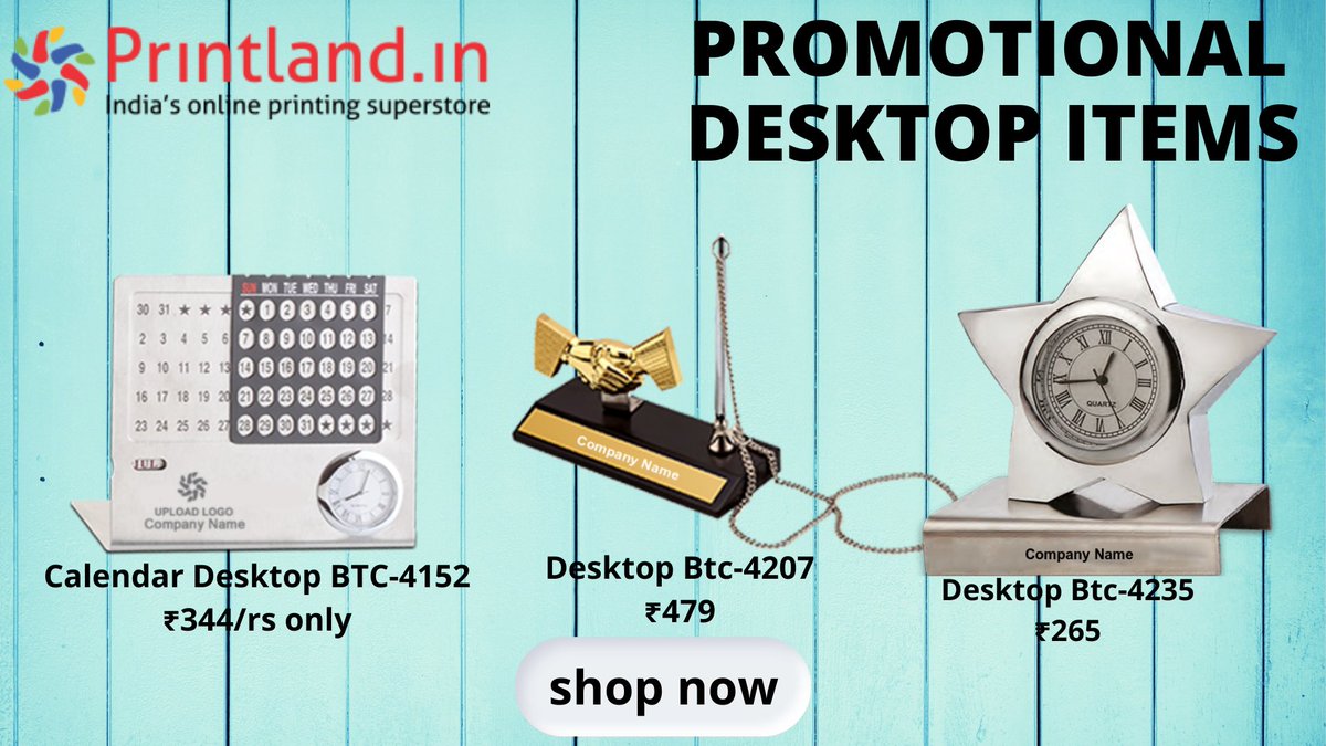 Promote Your #Brand with Printed #Desktop_Gift Items. Make Happy your clients, vendors and employee. Shop Now - bit.ly/3lEL61R #printland #Printedgifts #online_gifts