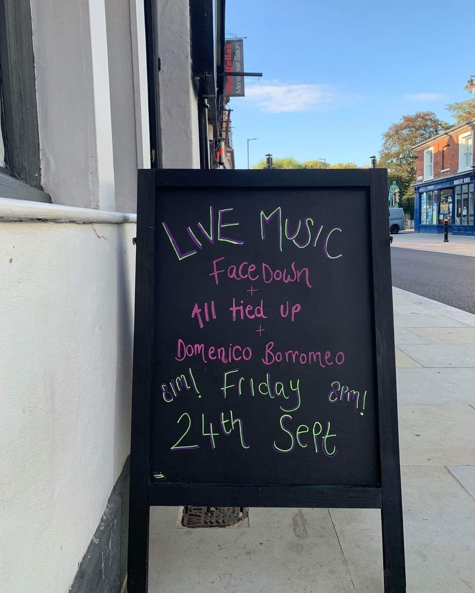 Next Friday at The Bear in Bedford… our first show back in nearly 2 years…

Let’s do this… 

#livemusic #alltiedupband #newmusic #backinbusiness #band #music #bedford