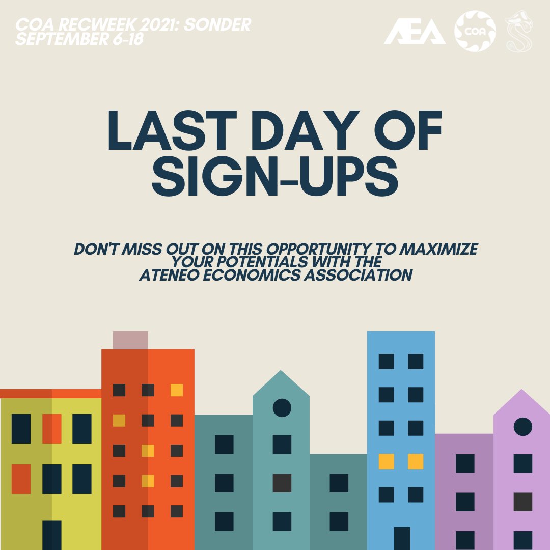 aea_admu's tweet photo. One. Last. Day. 🧡💙

It’s not too late to #ActualizeWithAEA and to join our family! 👩‍💻🧑‍💻✨

Maximize your potentials with us by signing up for AEA in this year’s RecWeek 2021: Sonder on September 6-18 at https://t.co/nt5xVwfZq8 https://t.co/O02gdkgM2L
