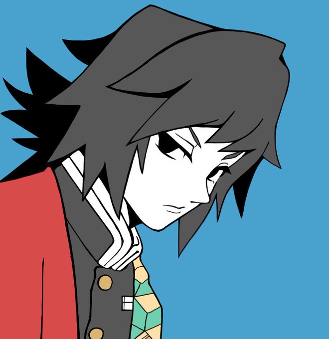だいまるさんがTwitterに投稿した冨岡義勇(鬼滅の刃)のイラスト。