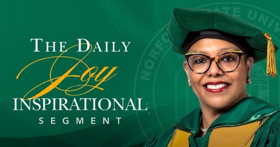 Our sixth and final Daily Joy Inspirational Segment in honor of the inauguration of President Javaune Adams-Gaston features Rev. Dr. Keith I. Jones, class of '76, senior pastor of Shiloh Baptist Church. Please get your daily joy at nsu.edu/Inauguration/V…. #BEHOLD #SpartanPride