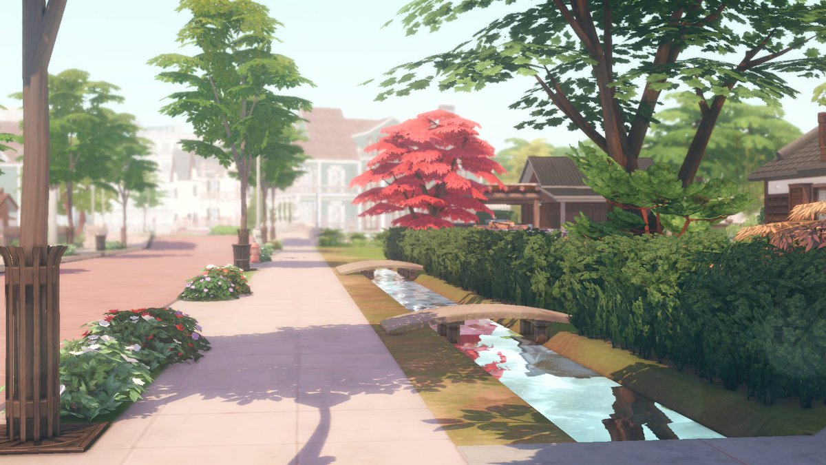 XFreezerBunnyX's tweet photo. Ready for another #RedesignNewcrest build? 🌸 #WIP #TheSims #TheSims4 #ReNewcrest #AsakuraVillage #SnowyEscape #CottageLiving #ShowUsyourBuilds https://t.co/f26uPAvWvt
