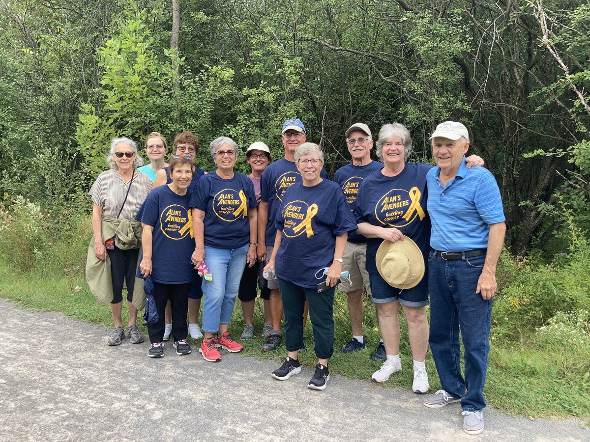 StephanieLunShe's tweet photo. Alan’s Avengers battling cancer, walking in the 2021 Wilmot Warrior Walk #wilmotwarrior https://t.co/s5Ycy1PTsc