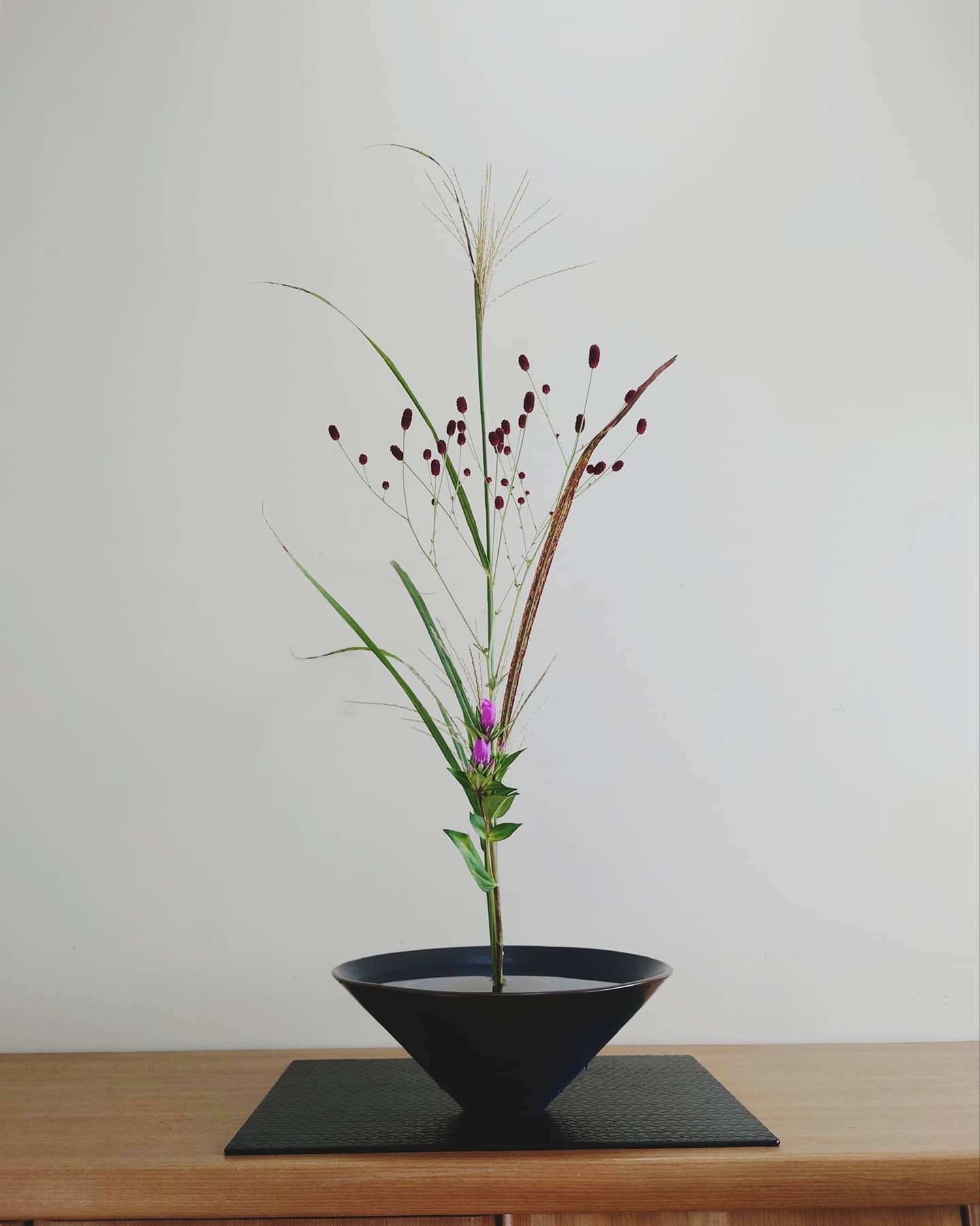 花緑 Karoku 生花新風体 ススキとワレモコウのバランスが難しく 先生に ススキ一本を後ろに低くしては とアドバイスいただき何とかカタチが整った 2枚目は 残った花材で自由花に 池坊 いけばな 華道 生花新風体 自由花 ススキ 花緑 Karoku 生花新風体 ススキとワレモコウのバランスが難しく 先生に ススキ一本を後ろに低くしては とアドバイスいただき何とかカタチが整った 2枚目は 残った花材で自由花に 池坊 いけばな 華道 生花新風体 自由花 ススキ