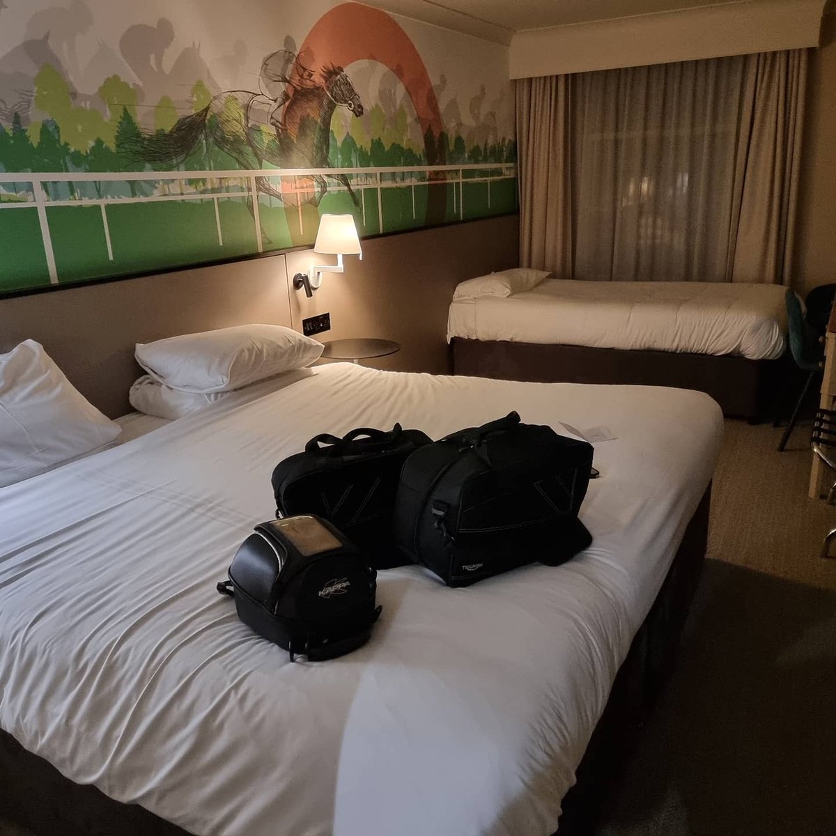 tonescotland's tweet image. Chris, get yourself a Triumph and bespoke pannier bags!! Hope you survived!