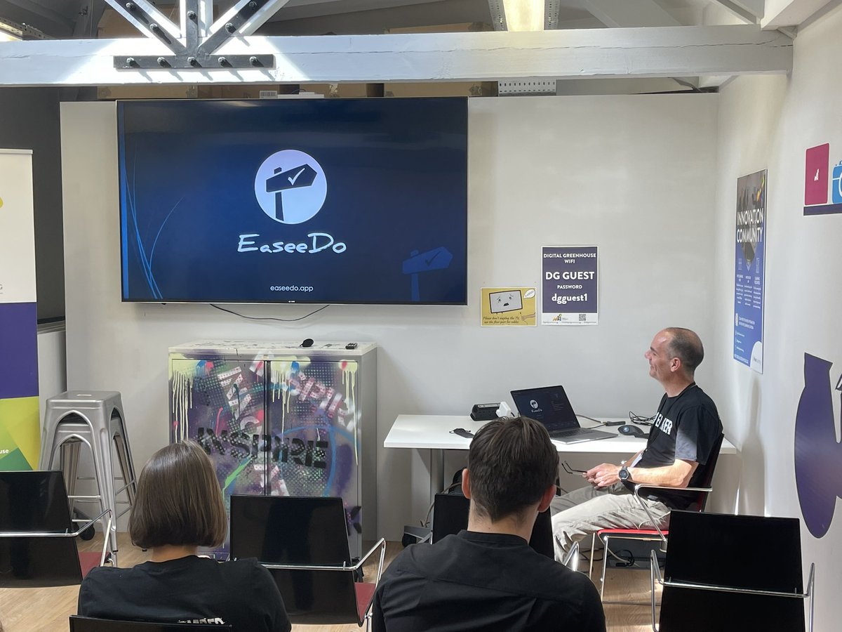 Trevor from <a href="/EaseeDo/">EaseeDo</a> is talking also about the development of the app #FutureRewired #Guernsey