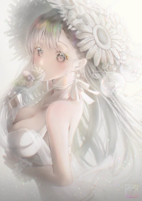 #イラストを4枚貼ると秋風に乗って絵柄を好いてくれる人の元へ届くらしい

秋風に白いワンピースを乗せてみました(*'-`) 