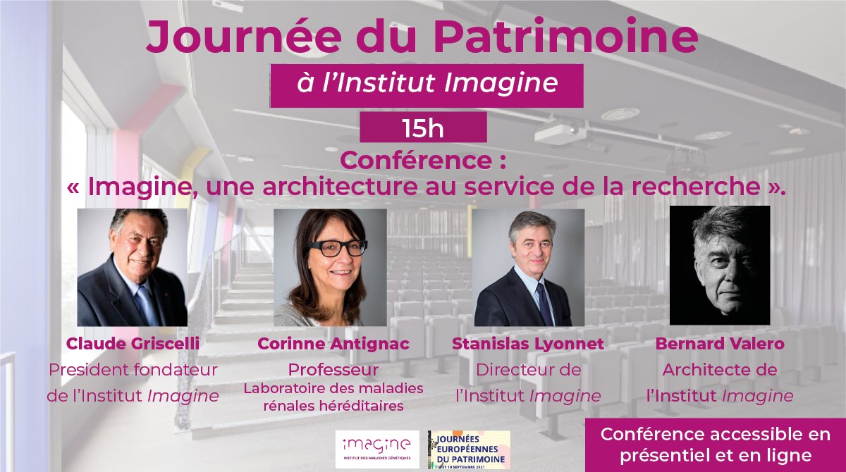 "Grâce à ce bâtiment, notre rêve collectif de rassembler toutes les forces pour lutter contre les maladies génétiques est devenu réalité", Pr Claude Griscelli, fondateur d'Imagine.
Rejoignez la conférence "une architecture au service de la recherche" : bit.ly/2VJvxxc