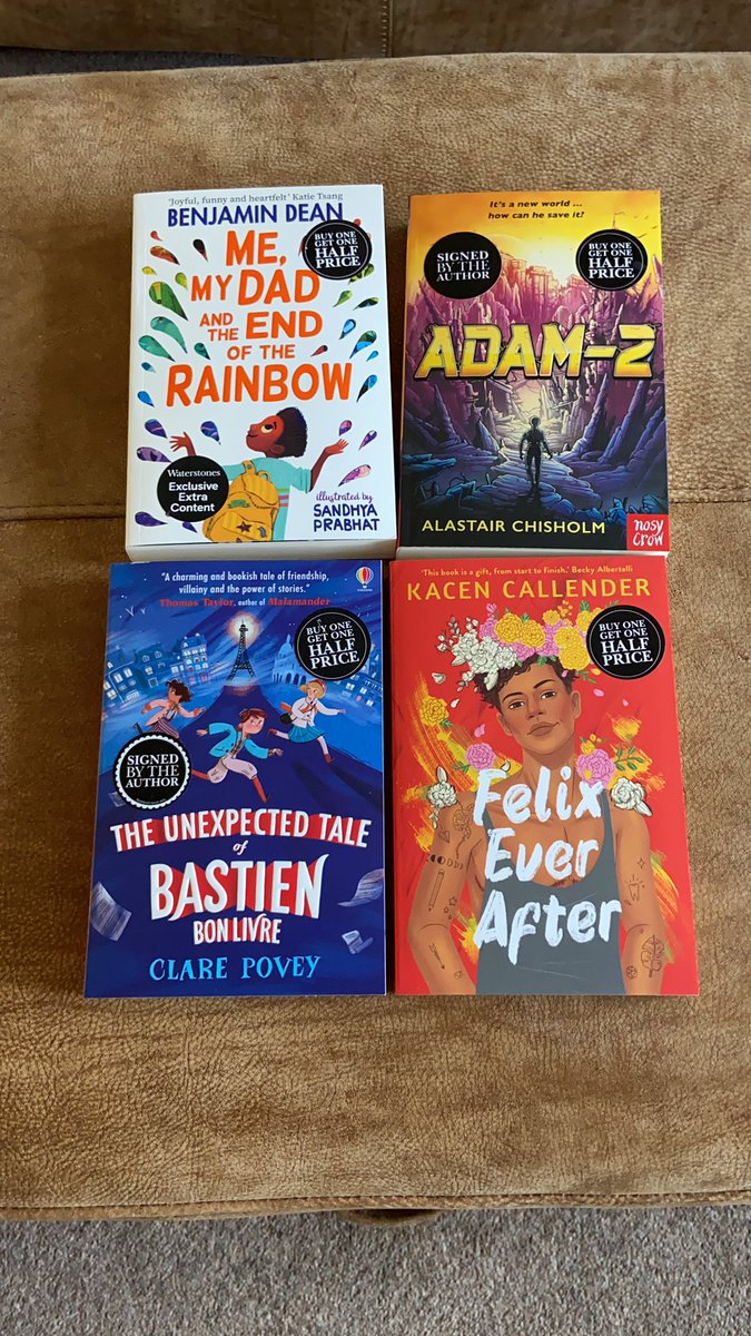 What a fantastic trip to <a href="/Waterstones/">Waterstones</a> that was! So many fantastic books to choose from! Can’t wait to get stuck into these four! Love a signed book too! <a href="/OpenUni_RfP/">Reading for Pleasure 🧶</a> @MissSykesMP <a href="/ManselLearning/">News</a>