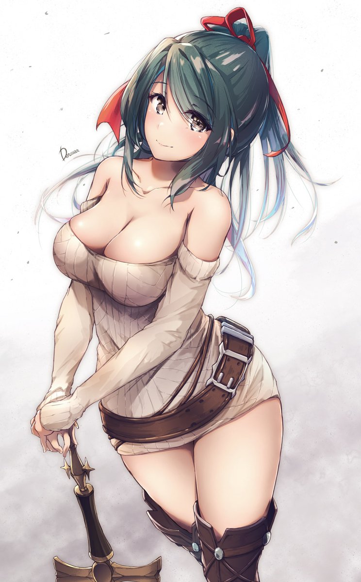 「団長殿✨手合わせ願えないだろうか…💕」
 #グラブル #ヘリヤ 