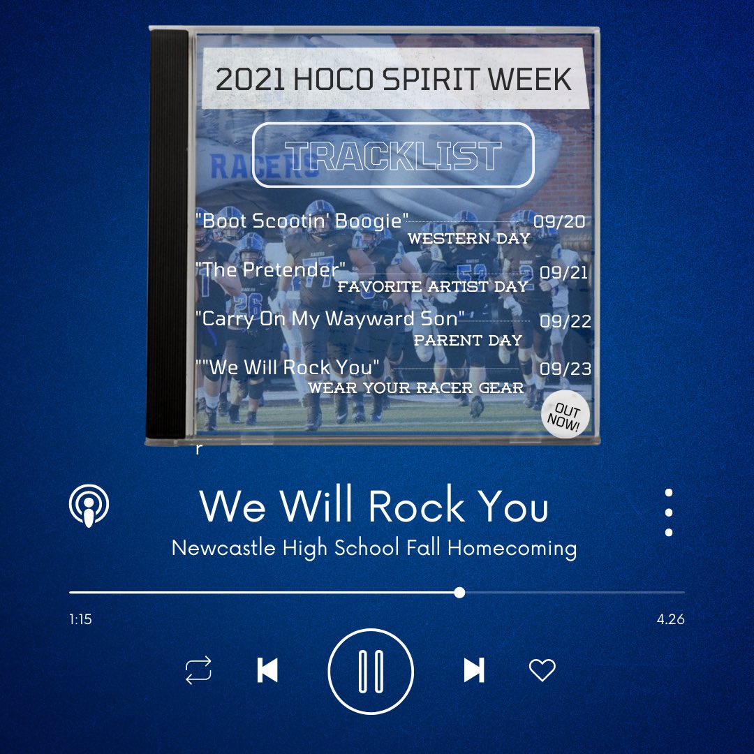 HOMECOMING WEEK IS NEXT WEEK‼️ 
9/30-9-24

Dress up this week for the spirit days!