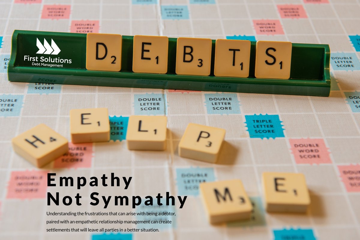 FirstSolution3's tweet image. This is the second in a series of posts on communication in collections. The second topic is empathy.
#communication #debtcollectorsusa #empathy #empatheticrelationship