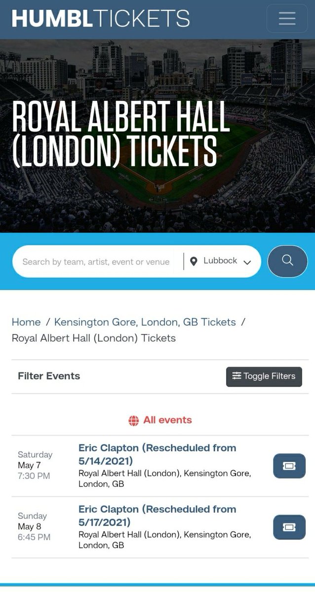 $HMBL #HUMBL 📈

ROYAL ALBERT HALL (LONDON) TICKETS...👀

Turns our '#HUMBLticketing platform'...Is global 🌍

Check it out:👇🏾 tickets.humblpay.com/london/kensing…

#revenue  #marketpenetration