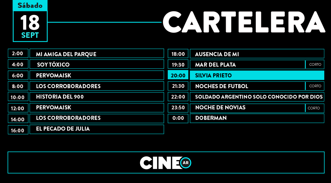 HOY 22 HS. POR <a href="/CINEAR_/">CINE.AR</a>
