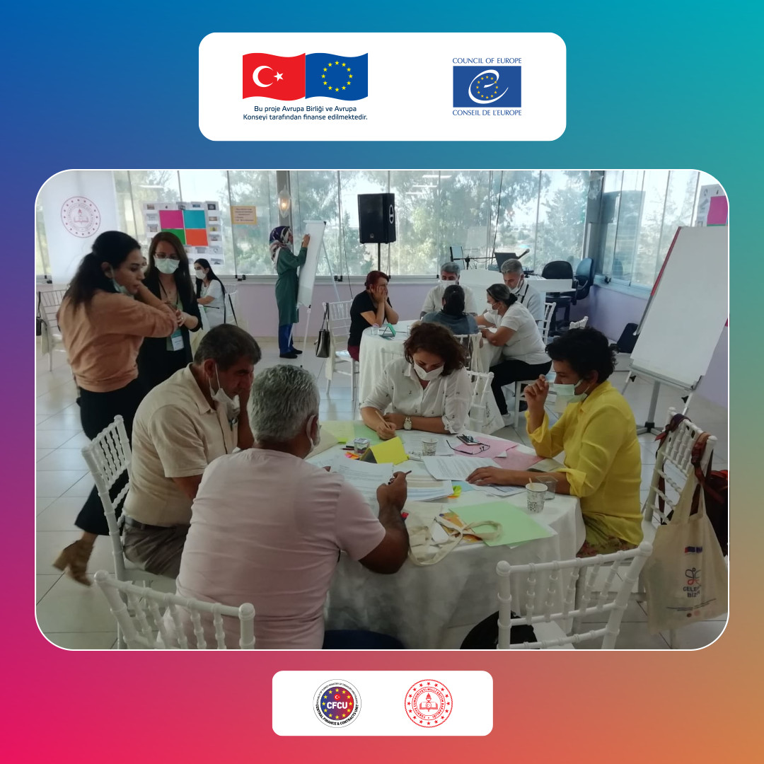 ProjeDemokrasi's tweet photo. Öğretmen Eğitimlerimiz Adana, Aydın, Iğdır, Muğla, Sinop, Sivas ve  Yozgat’ta devam ediyor. Eğitimin ilk gününden geriye renkli kareler kaldı.

@tcmeb
@coe
@cfcuturkey
@EUDelegationTur
@ABBaskanligi

#gelecekbizim
#ortakgeleceğimiz
#bütüncülokul https://t.co/WQdOAX2cXL