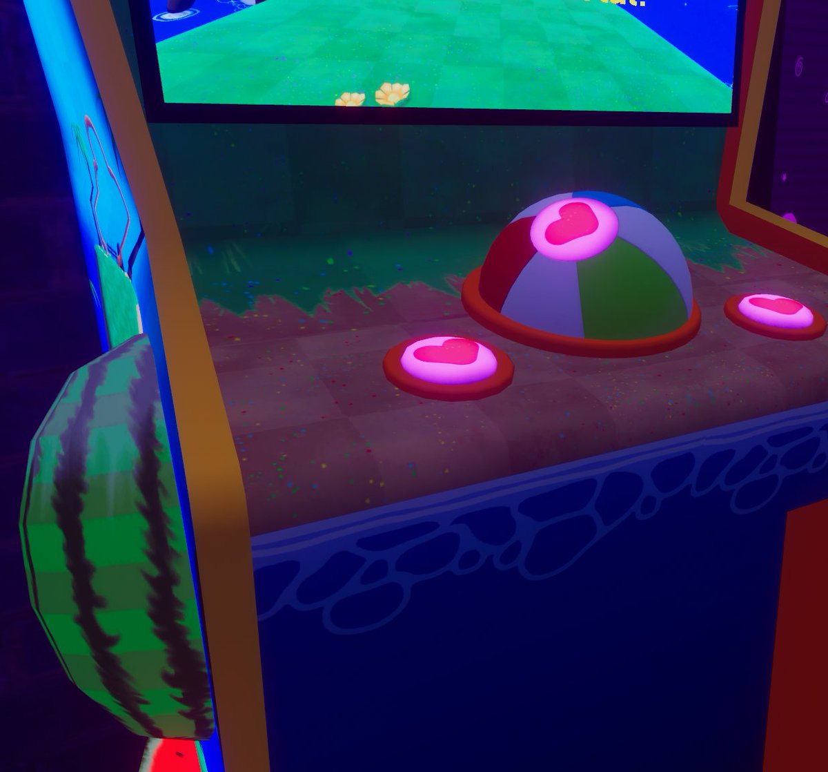 bluasis's tweet photo. i made a Super VR Ball arcade machine for @JpegNetworks world AfterDark Arcade. 🏖️ https://t.co/Ucnr2LEERk