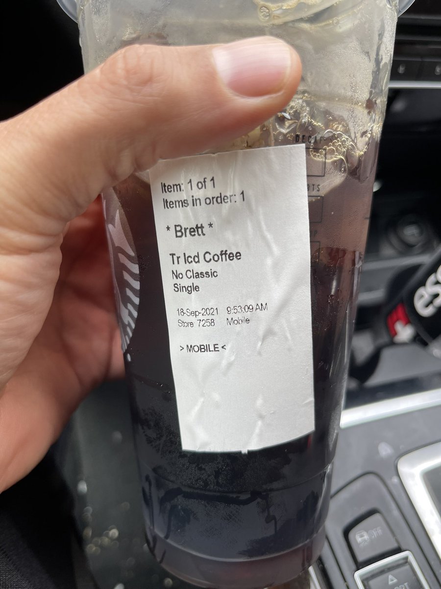 bigjimmurray's tweet photo. Sorry Brett, but when I show up &amp; my order’s been swiped by some other asshole, then I’ve gotta take what was closest to mine. 
Them’s the rules, everyone knows. https://t.co/cG9ZM3br8I