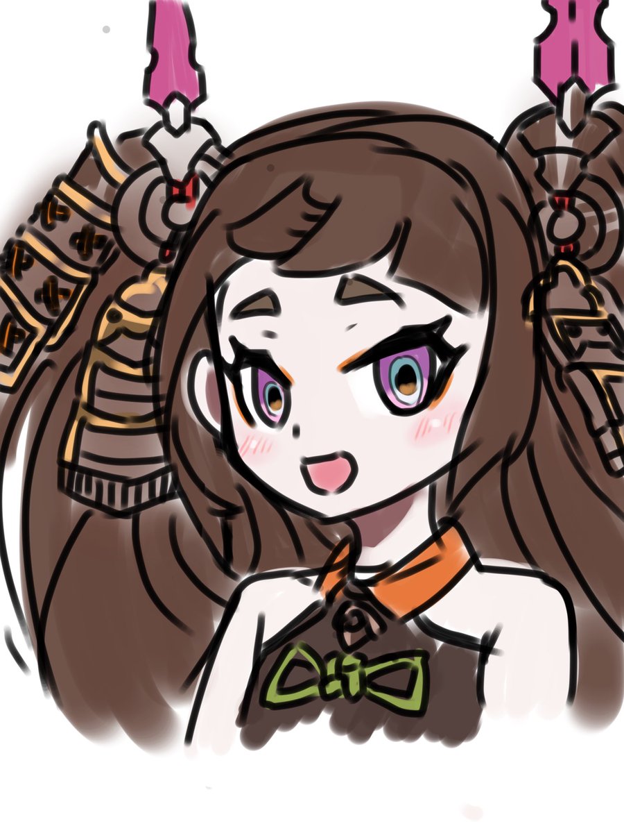 ぎんあくま 天華百剣してます 天華百剣版深夜の真剣お絵描き60分一本勝負 風鎮切光代ちゃん あまり上手く描けませんでした