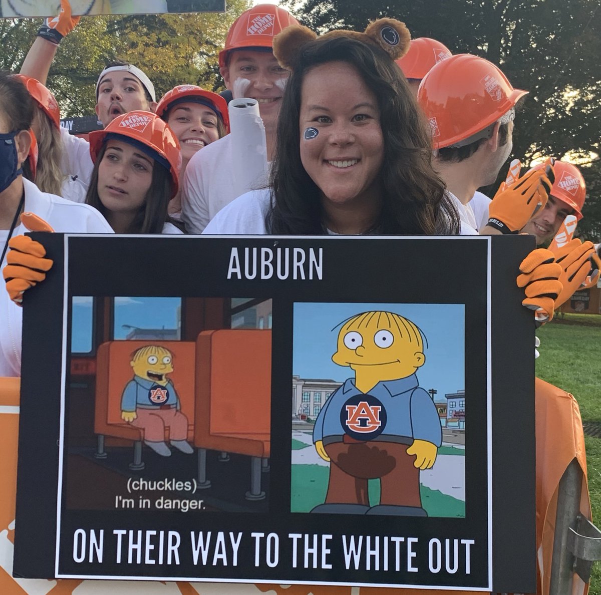 CollegeGameDay's tweet image. A white out in Happy Valley is the danger zone