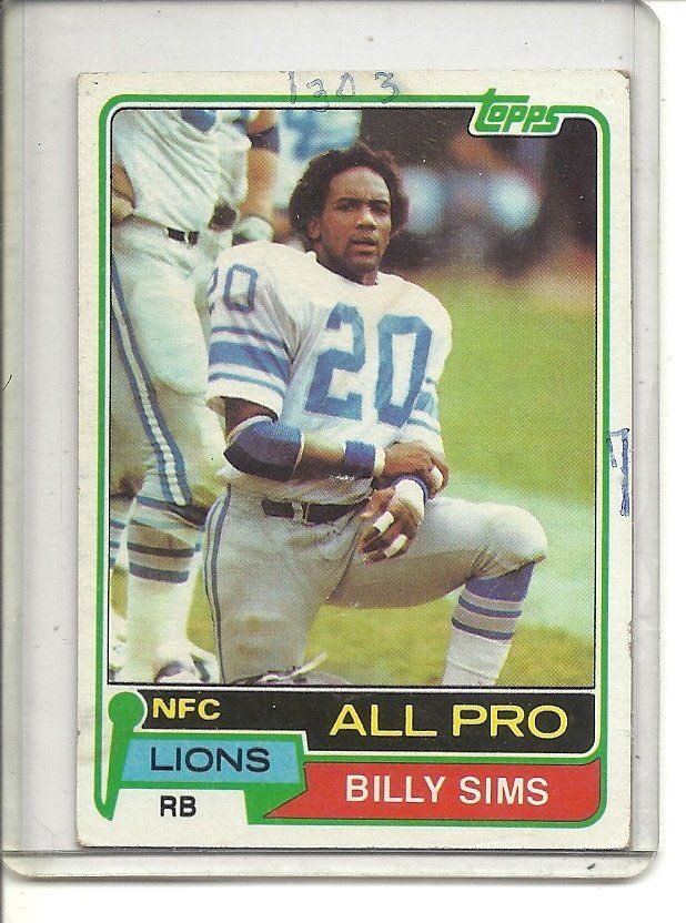 Happy birthday to Billy Sims! 