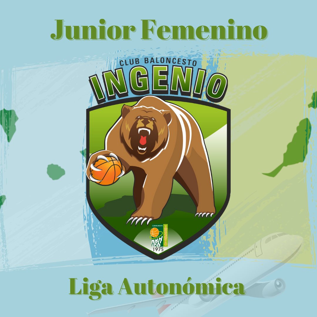 CbIngenio's tweet photo. 📣Tenemos la enorme alegría de anunciar que nuestro Junior Femenino jugará la Liga Autonómica🏀✈️👏🏻. 
Un premio al esfuerzo de las chicas durante las últimas temporadas💚
Felicidades🎉🐻
#cbingenio #villadeingenio #baloncestocanario #baloncestofemenino #deportecanario https://t.co/4RLGwZn2SM