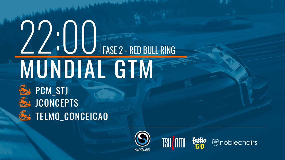 Offset_Esports's tweet image. A Fase 2 do #MundialGTM by @GTSportMedia está prestes a começar. Um bom resultado nesta 1ª Corrida coloca-nos mais perto das Semi-Finais!

📍 | Red Bull Ring
🚘 | Nissan GT-R

@imJConcepts / @Telmo_OC:
🔴 twitch.tv/jconcepts
@csalazarjulio:
📺 twitch.tv/csalazar1994

#NoDays
