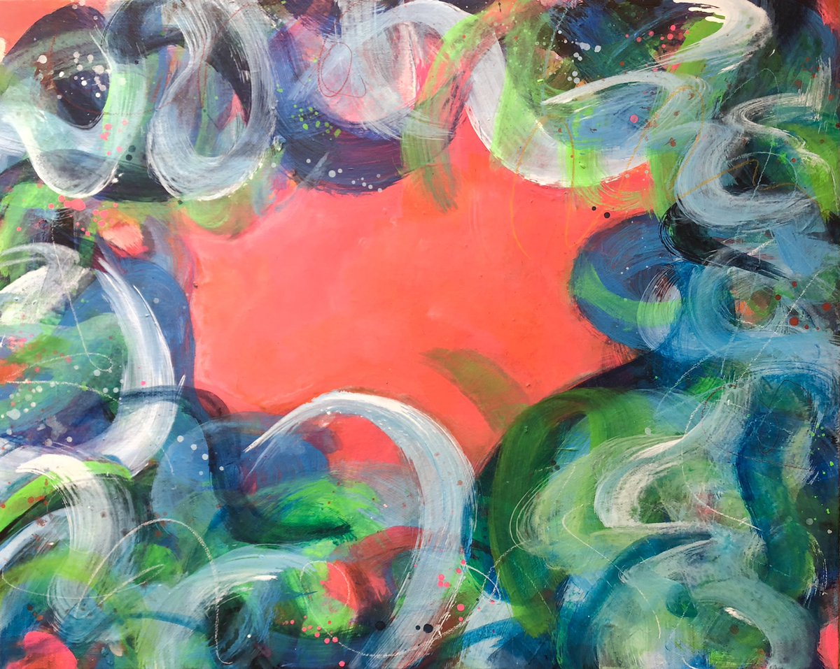 KateMLArtwork's tweet photo. ‘Nature’s whimsy’ mixed media on canvas. #abstractart #abstractexpressionism #abstractcolors #contemporaryartist https://t.co/ZD8amQTPIU