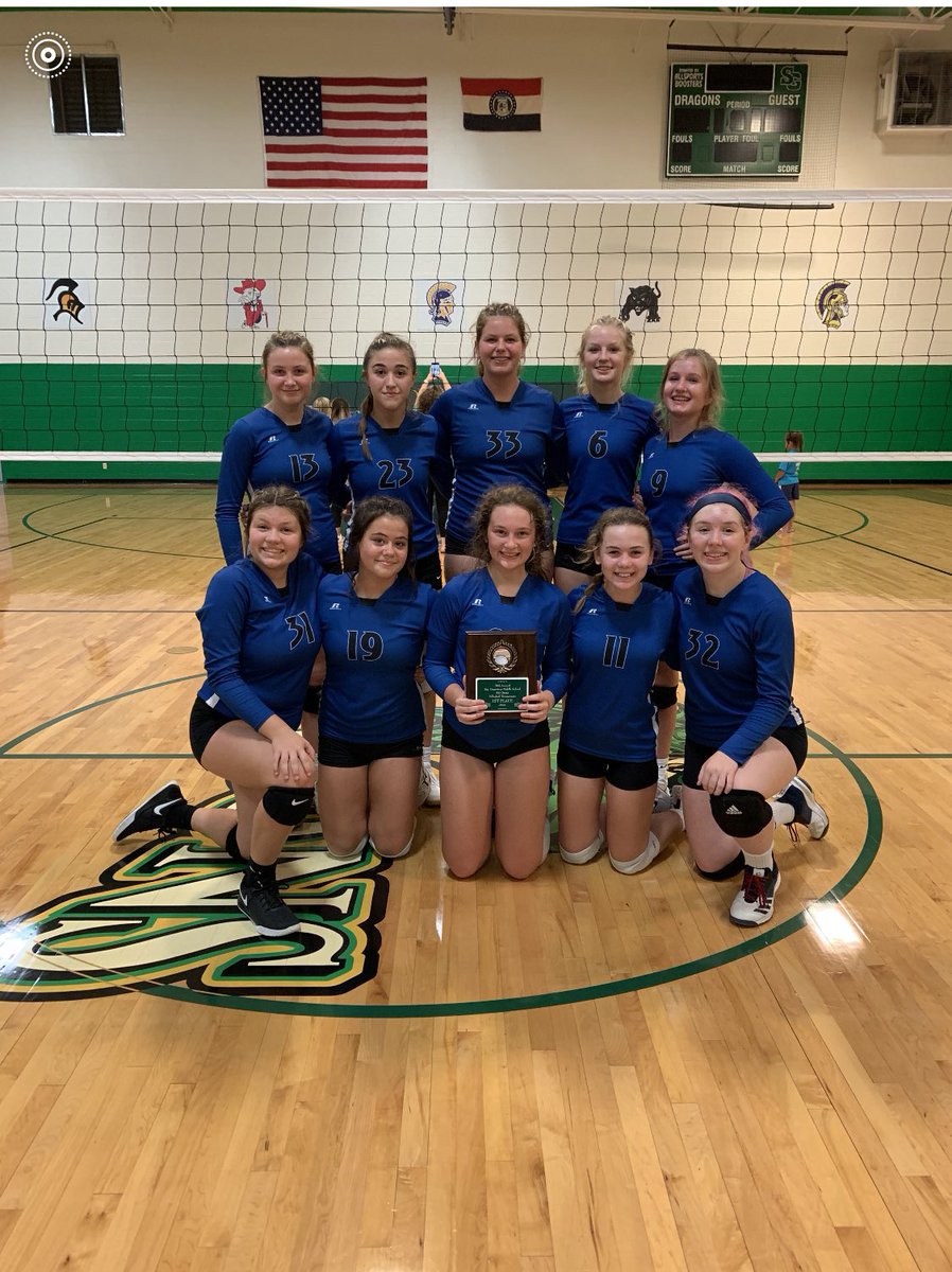 DanbySports's tweet photo. Congrats to our 8th Grade Volleyball Team on winning the Ste. Genevieve Tournament Championship today! 

Great job ladies! #JayPride https://t.co/rXYHKc4vMt