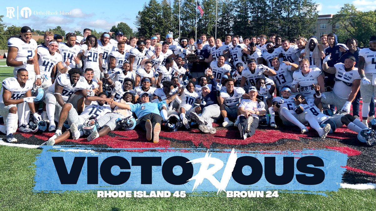 RhodyFootball's tweet photo. The Governor's Cup is coming back to Kingston!! 🐏🏈🏆 https://t.co/zEDTRM3YaO