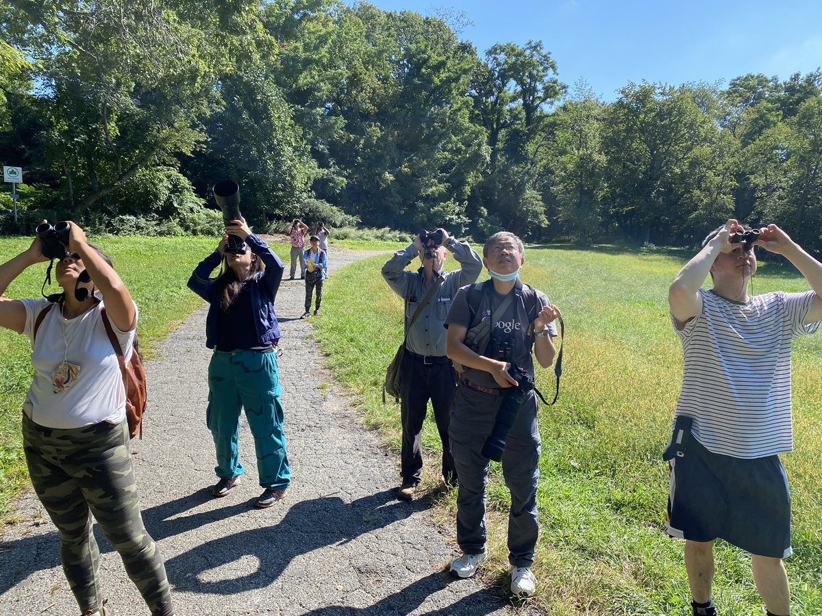 AsianBirders's tweet photo. It was great seeing everyone this morning for our bird walk! After birding at Oakland Lake we all decided to go bird at Alley Pond Park 😊 Along our walk we ran into @qcbirdclub and teamed up to bird a little! Birders unite! ✊ https://t.co/bzeKo0Usrt