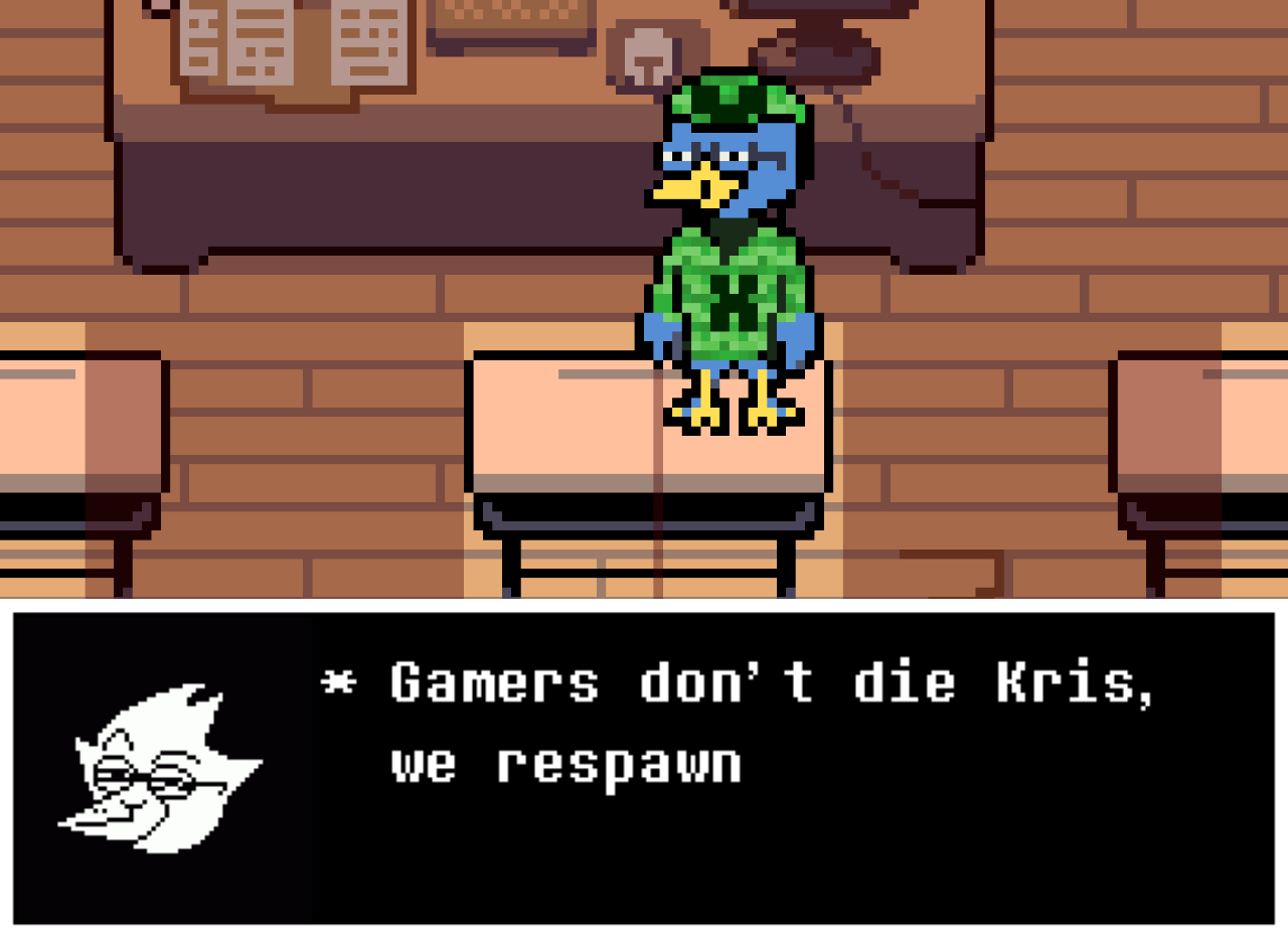 Deltarune Chapter 2 Крис битва с бёрдли