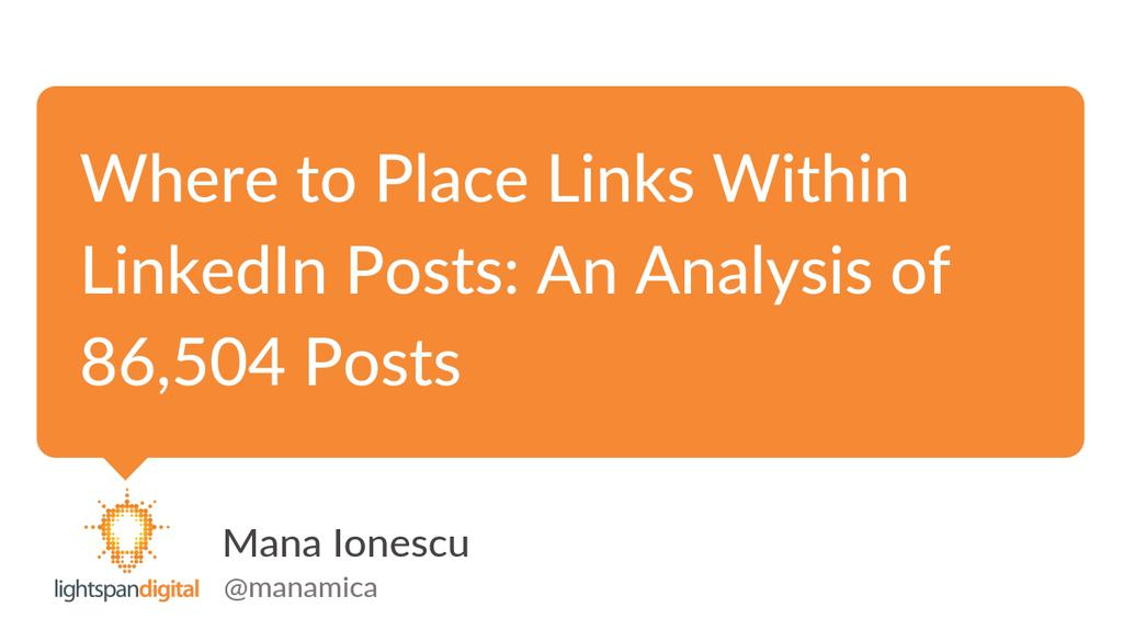 manamica's tweet image. To note, based on an analysis of 86,504 LinkedIn posts from a total of 883 LinkedIn pages, brands on LinkedIn usually don’t place links in comments.
Read more 👉 ldig.it/3A3pouA
#linkedin #LinkedinAlgorithm #linkedintips #linkedinstudy