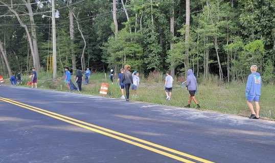 Even after the tough loss last night, our players and coaches got up early this morning for community service! BIGGER THAN FOOTBALL #CapeProud