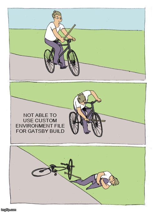 overflow_meme's tweet image. Not able to use custom environment file for gatsby build stackoverflow.com/questions/6923… #environmentvariables #gatsby