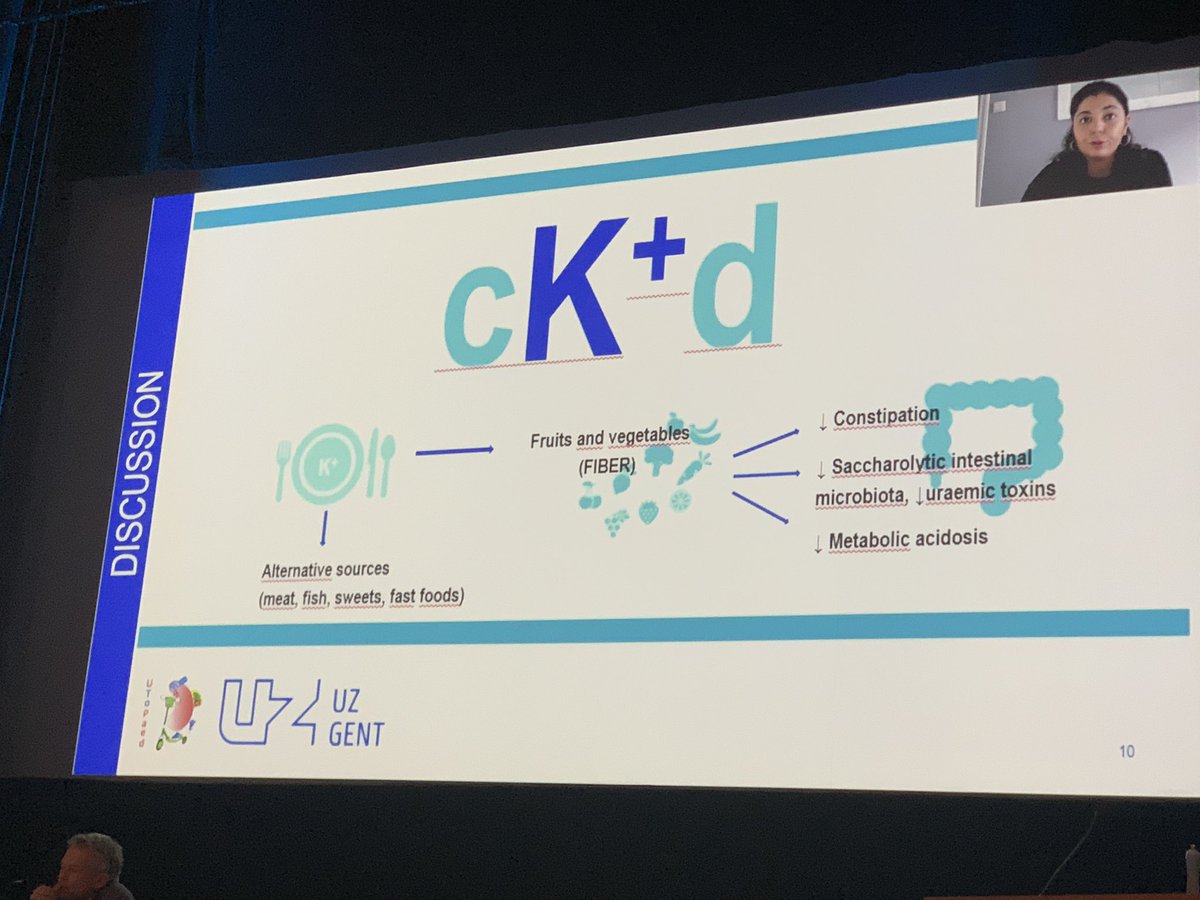 Very interesting oral presentation by Amina El Amouri 'POTASSIUM AND FIBRE: A CONTROVERSIAL COUPLE IN THE NUTRITIONAL MANAGEMENT OF CHILDREN WITH CHRONIC KIDNEY DISEASE' #espn2021