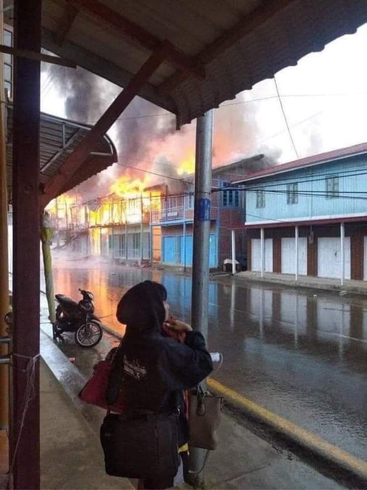 Magnetize17's tweet photo. Thantlang, Chin State 🚨🚨🚨
 Pray for Thantlang
 Current situation in Thantlang
 #WhatshappeninginMyanmar
#Sep18Coup
#WarsCrimesofJunta https://t.co/iMqIw5TL69
