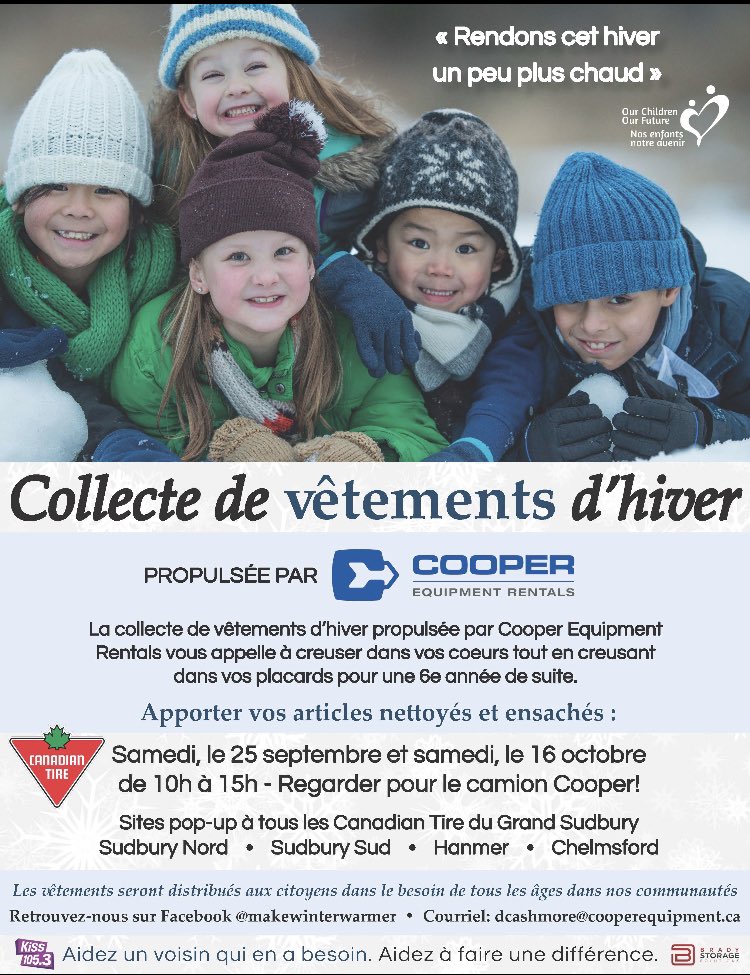 Winter Clothing Drive powered by Cooper (@clothing_by) on Twitter photo 